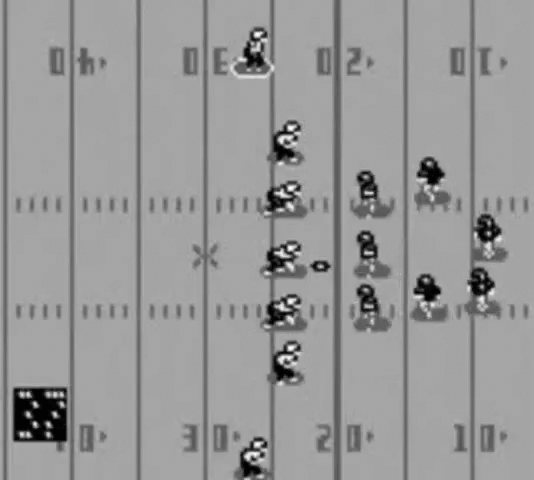 NFL Quarterback Club II back cover for GameBoy